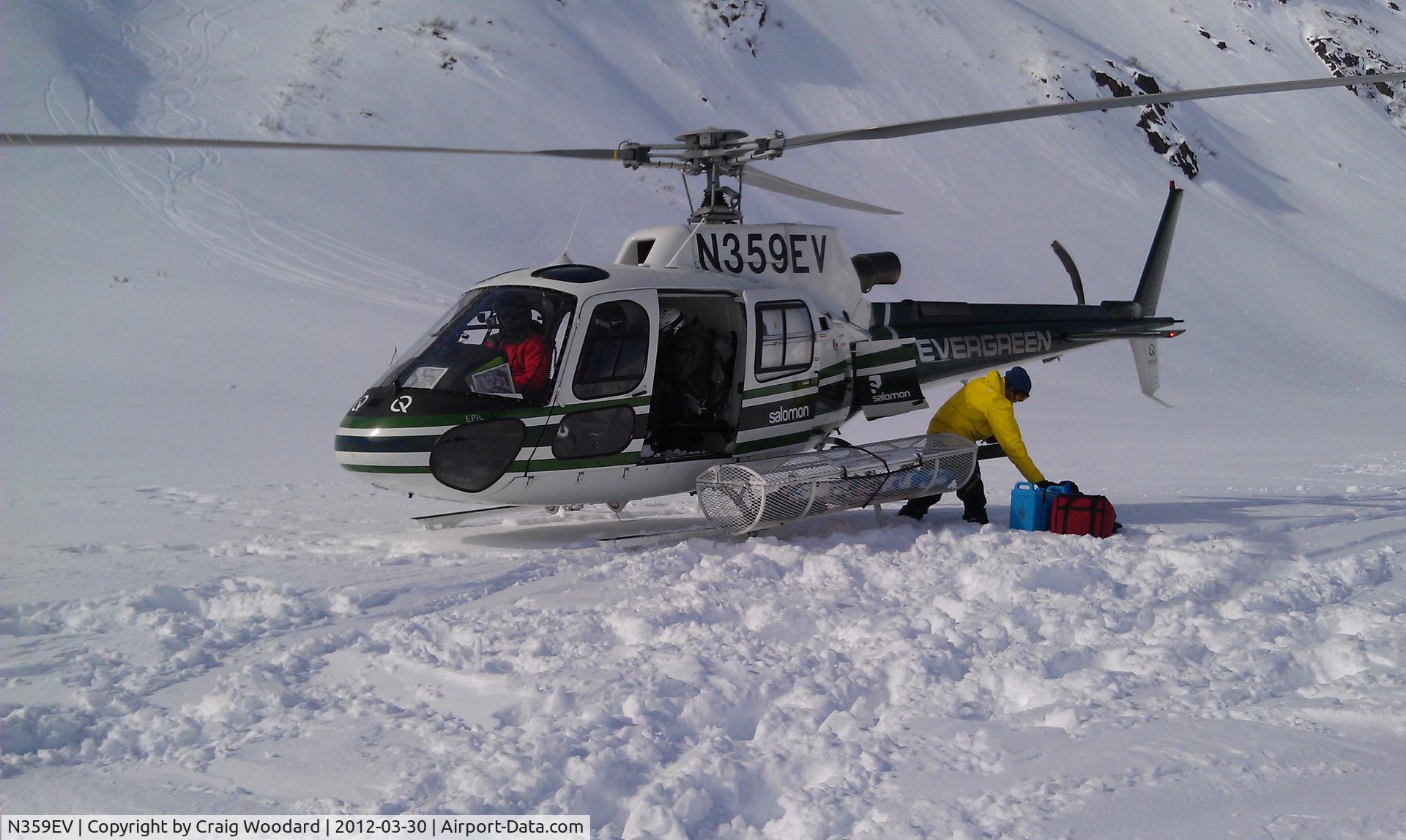 N359EV, Eurocopter AS-350B-3 Ecureuil Ecureuil C/N 3797, Heli ski service in Alaska with the Chugach Powder Guides