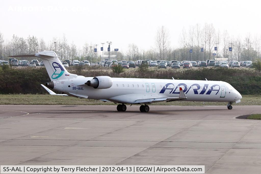 S5-AAL, 2007 Bombardier CRJ-900LR (CL-600-2D24) C/N 15129, Adria 2007 Canadair CRJ-900LR, c/n: 15129 at Luton