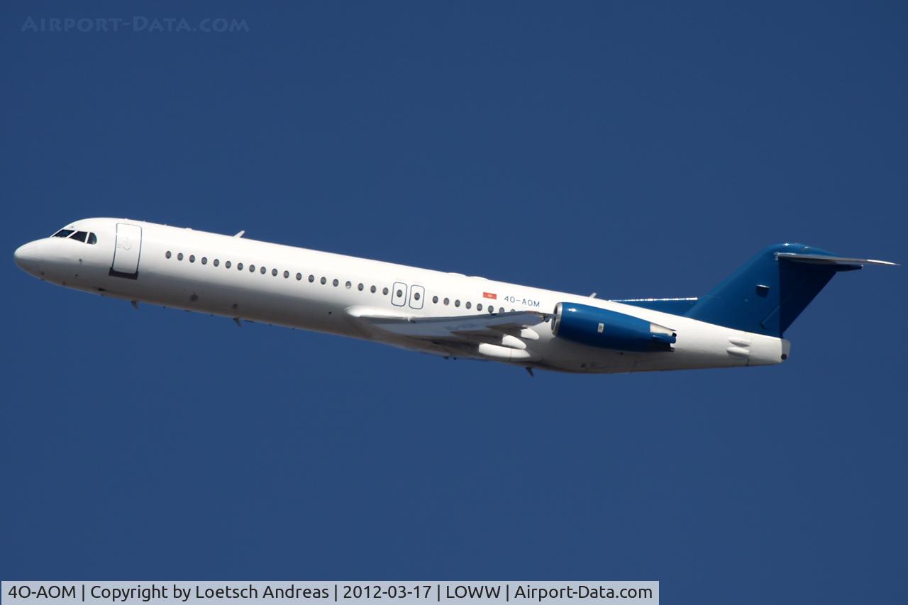 4O-AOM, 1990 Fokker 100 (F-28-0100) C/N 11321, Montenegro Airlines