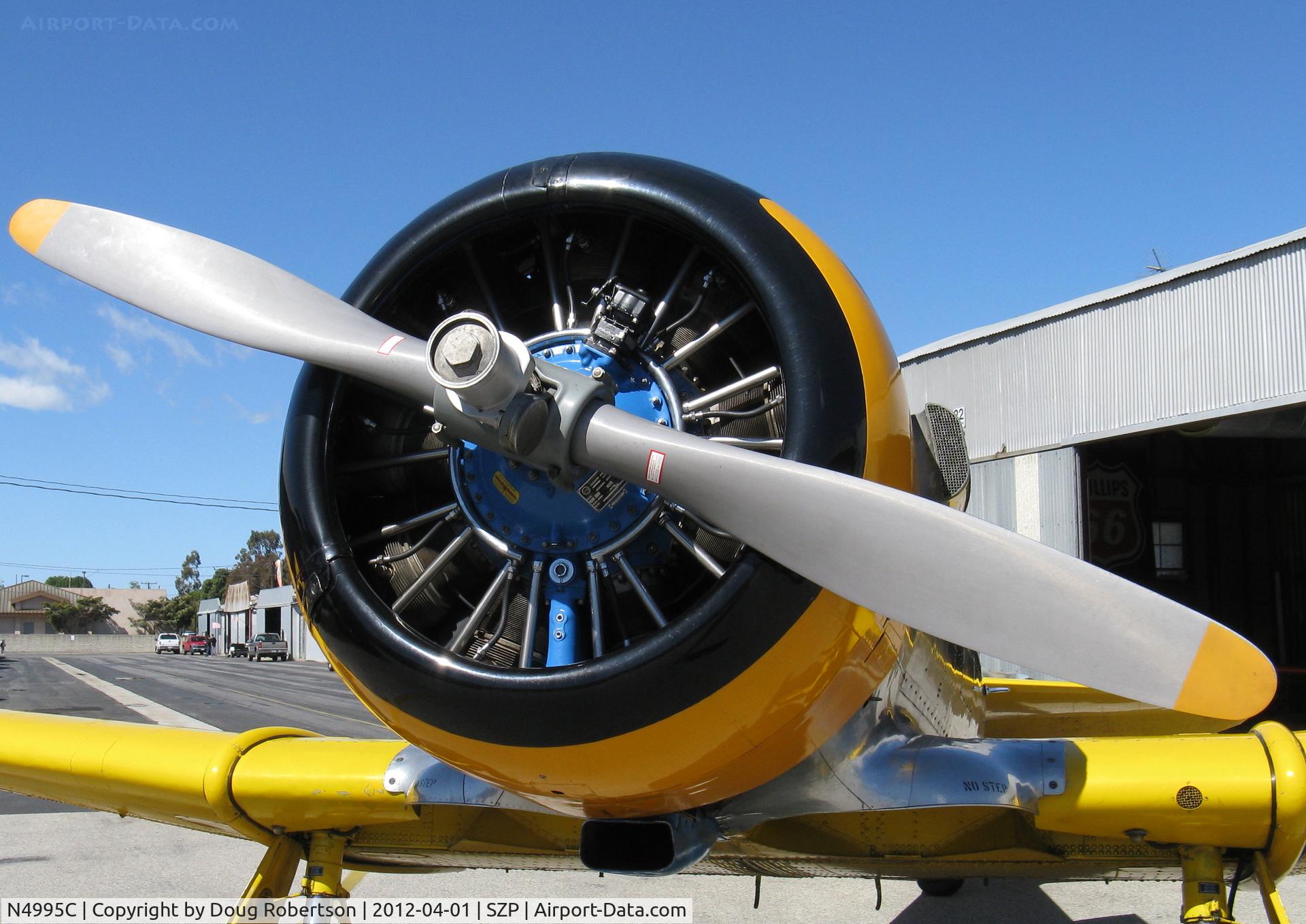 N4995C, 1949 North American T-6G Texan C/N 168-481, 1949 North American T-6G TEXAN 'Thirsty Girl', (1949 factory remanufacture), P&W R-1340 Wasp 600 Hp, Experimental class