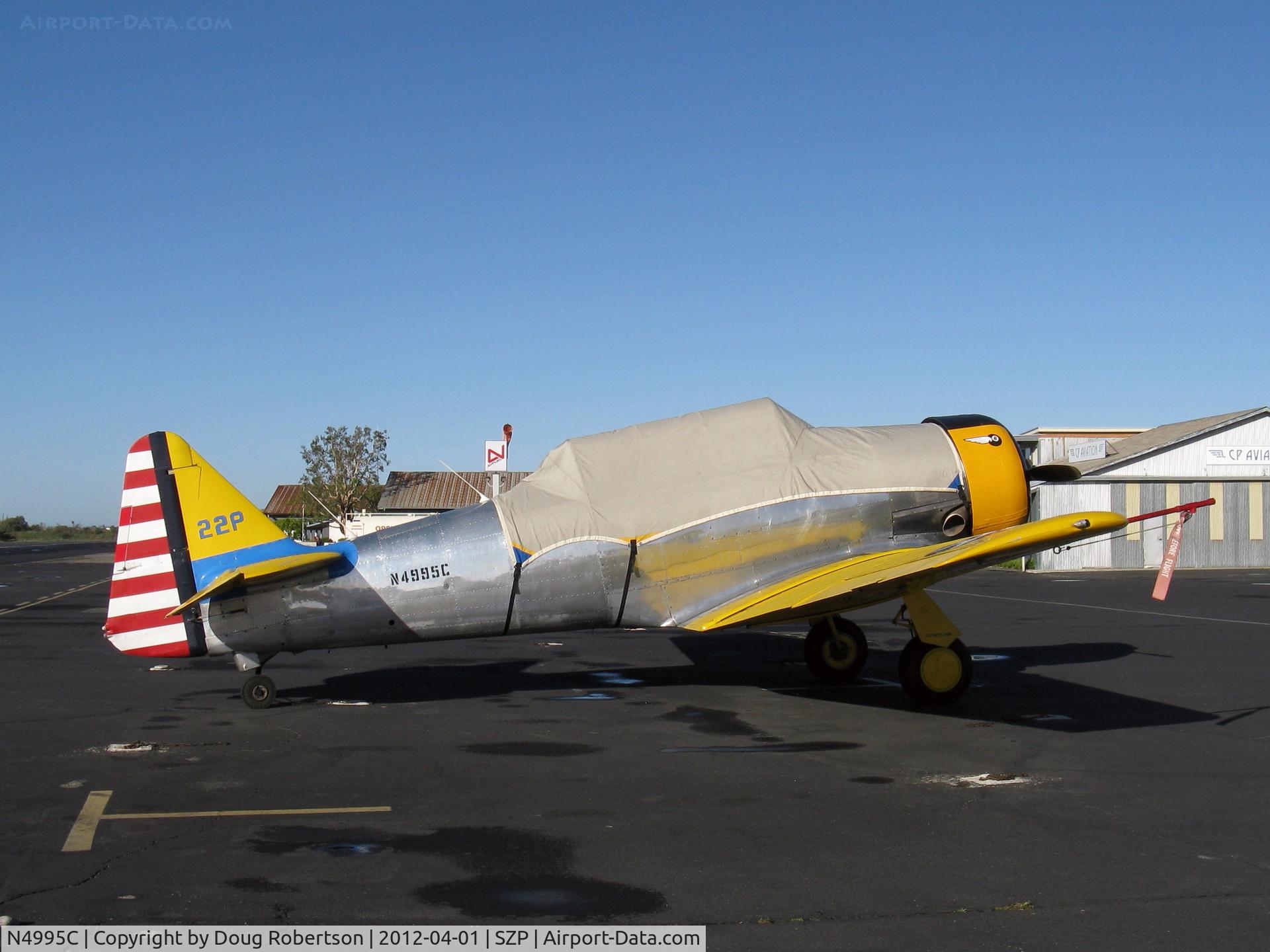 N4995C, 1949 North American T-6G Texan C/N 168-481, 1949 North American T-6G TEXAN 'Thirsty Girl', (1949 factory remanufacture), P&W R-1340 Wasp 600 Hp