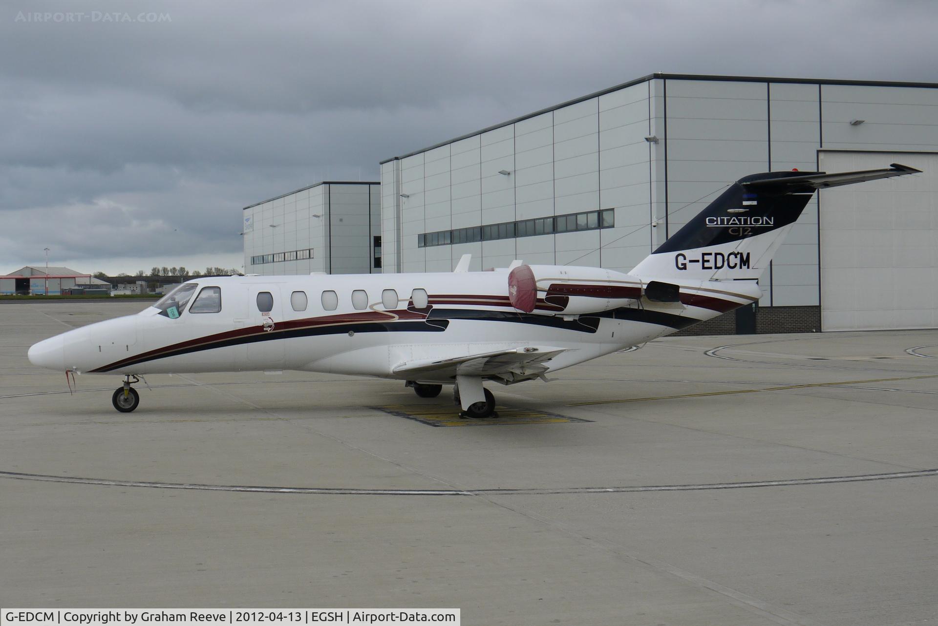 G-EDCM, 2004 Cessna 525A CitationJet CJ2 C/N 525A-0213, Parked at Norwich.