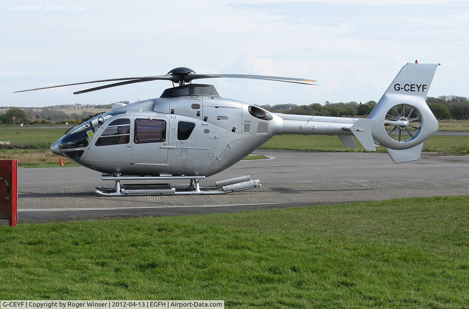 G-CEYF, 1999 Eurocopter EC-135T-1 C/N 0115, Visiting helicopter operated by Starspeed Ltd.