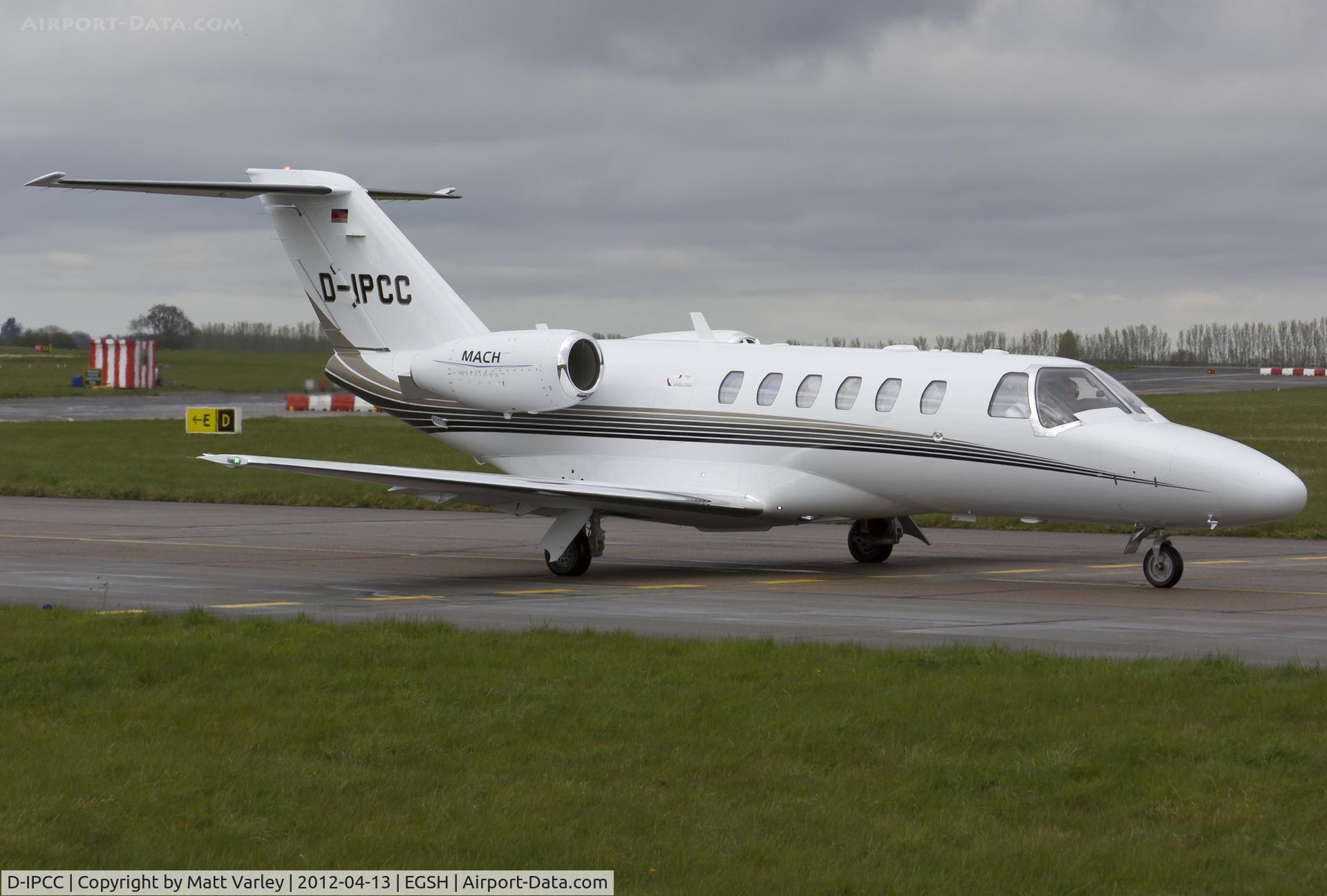 D-IPCC, 2012 Cessna 525A CitationJet CJ2+ C/N 525A-0487, Departing SaxonAir.