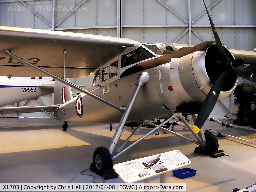 XL703, Scottish Aviation Pioneer CC.1 C/N 143, preserved at the RAF Museum, Cosford