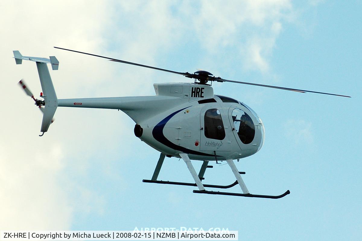 ZK-HRE, Hughes 369D C/N 1087D, At Mechanic's Bay Heliport