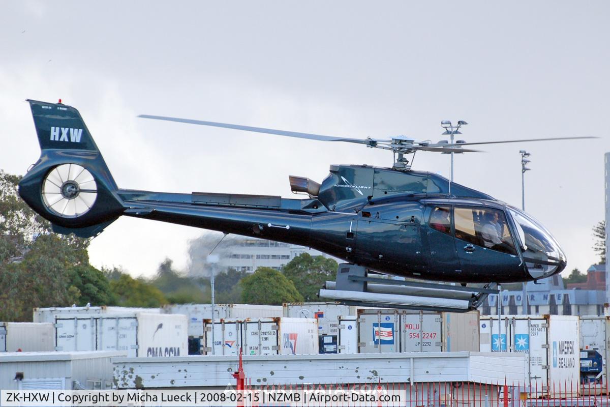 ZK-HXW, 2010 Eurocopter EC-130B-4 (AS-350B-4) C/N 4080, At Mechanic's Bay Heliport