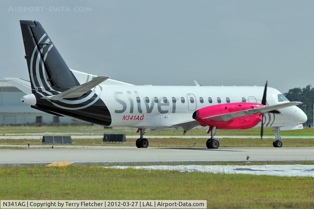 N341AG, 1998 Saab 340B C/N 340B-437, Silver Air's 1998 Saab-scania SAAB 340B, c/n: 340B437 at Lakeland, Florida