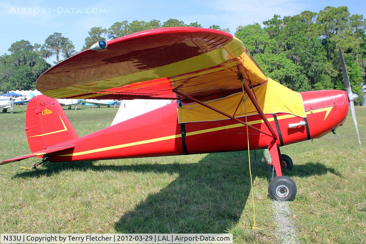N33U, 1946 Cessna 140 C/N 11032, 1946 Cessna 140, c/n: 11032 at 2012 Sun N Fun