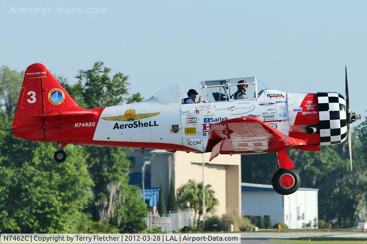 N7462C, North American AT-6B Texan C/N 121-43211, North American AT-6, c/n: 12163211 at 2012 Sun N Fun