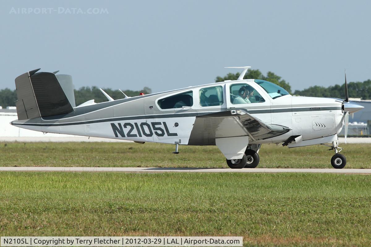 N2105L, 1976 Beech V35B Bonanza C/N D-9912, 1976 Beech V35B, c/n: D-9912 at 2012 Sun N Fun