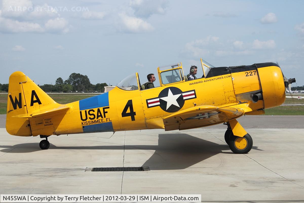 N455WA, 1945 North American SNJ-6 Texan C/N 121-43190, 1945 North American SNJ-6, c/n: 112227 at Kissimme Air Museum