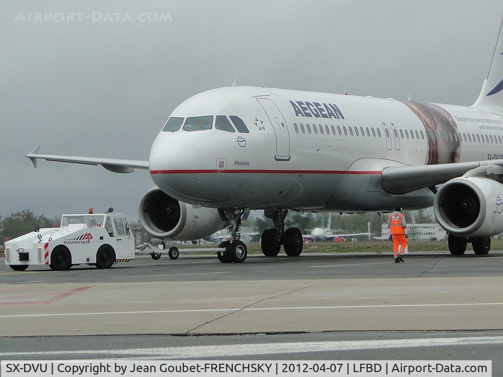SX-DVU, 2009 Airbus A320-232 C/N 3753, AEGEAN pushback