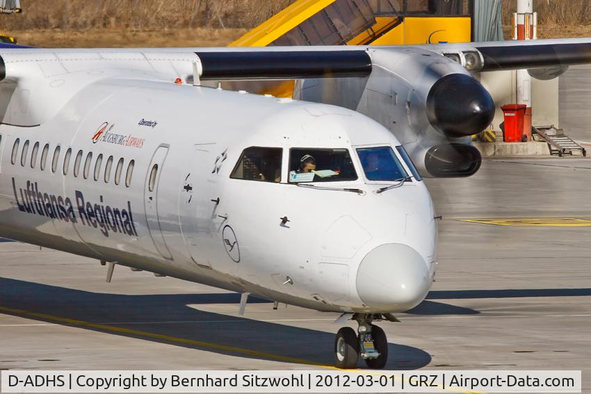 D-ADHS, 2001 De Havilland Canada DHC-8-402Q Dash 8 C/N 4044, Augsburg Airways