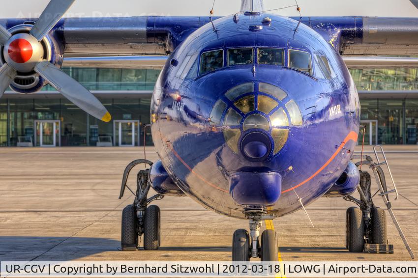 UR-CGV, 1966 Antonov An-12BP C/N 6344610, Apron Graz Thalerhof