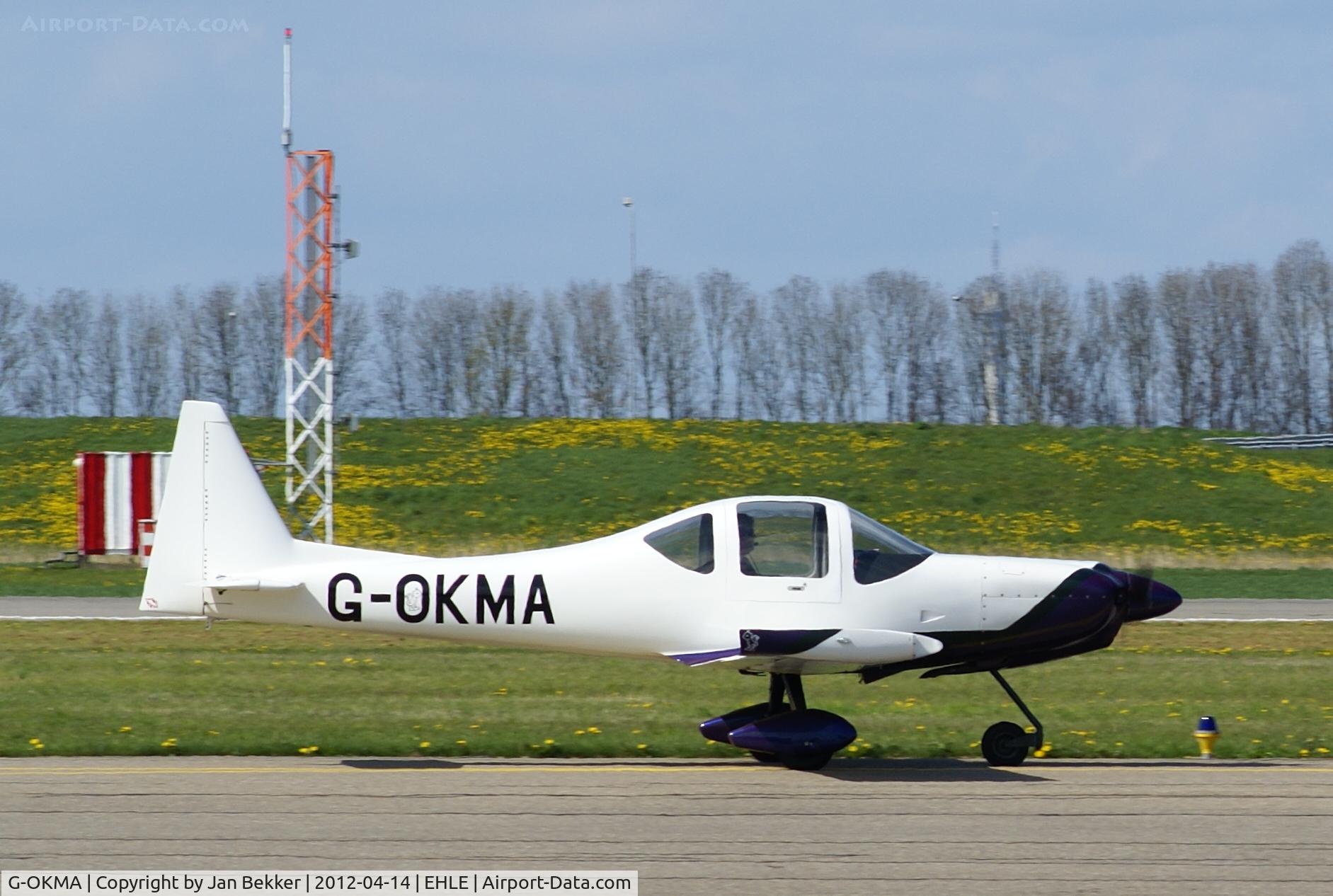 G-OKMA, 2002 Tri-R Kis TR-1 C/N PFA 239-12808, Going to the runway for take off
