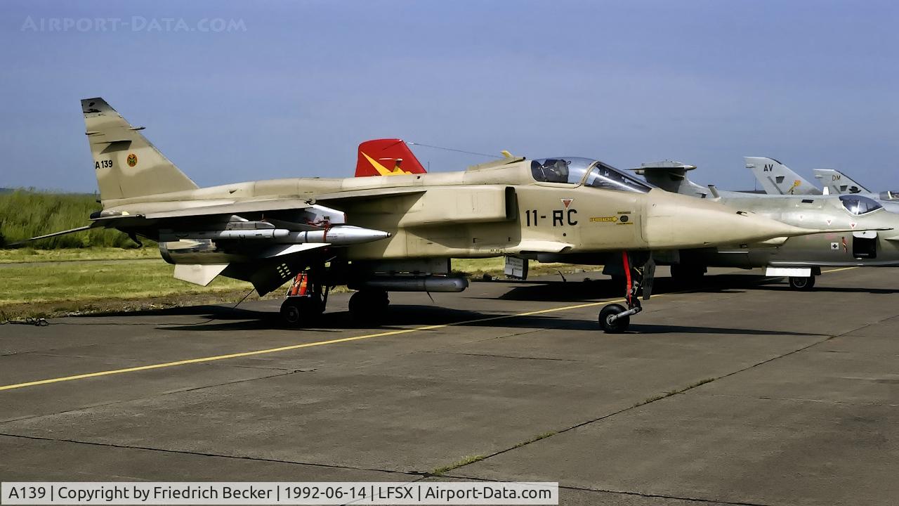 A139, Sepecat Jaguar A C/N A139, static display