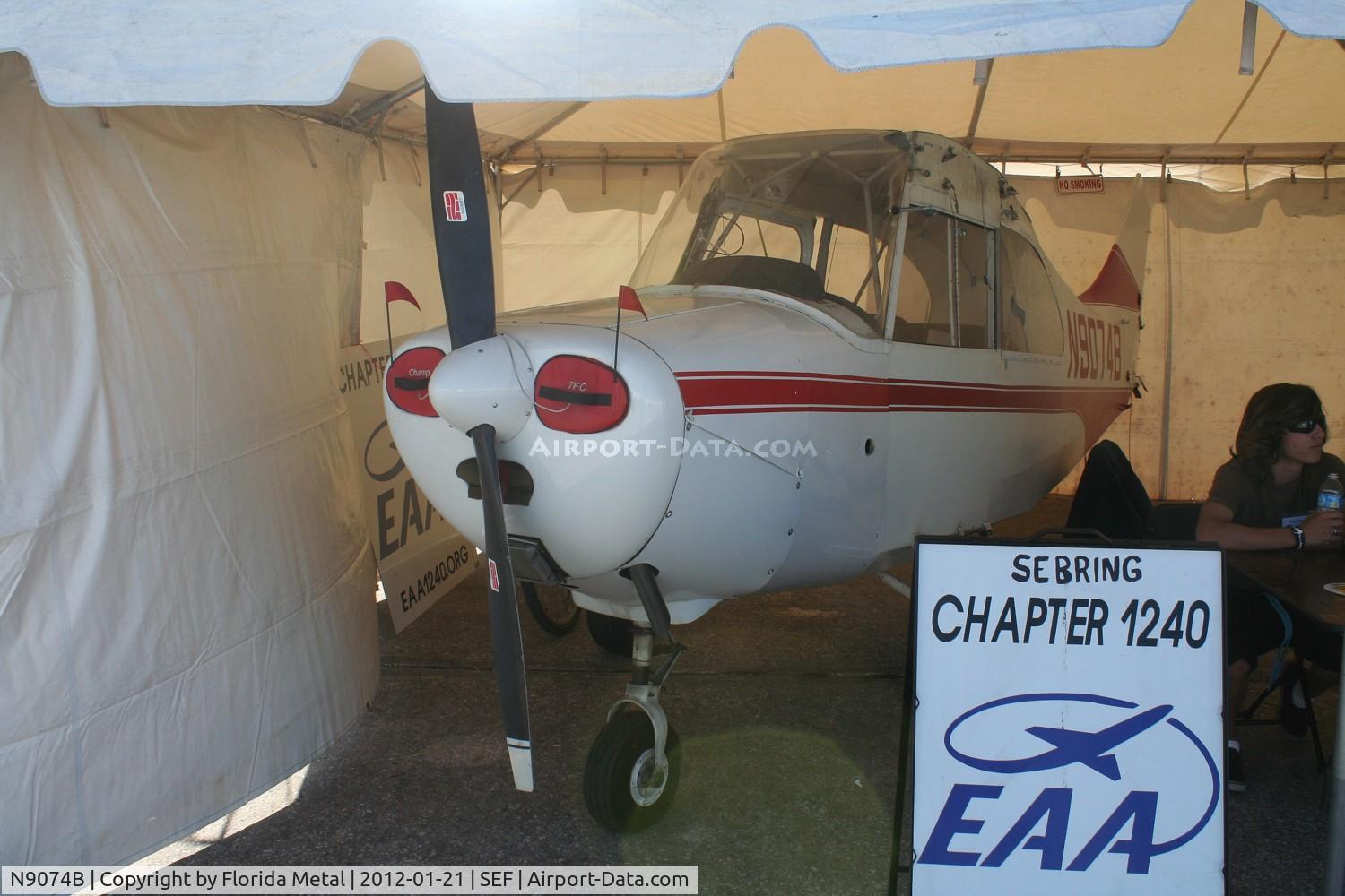 N9074B, 1958 Champion 7FC C/N 7FC-158, Champion 7FC