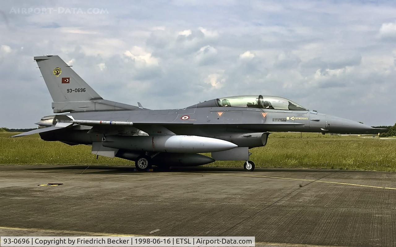 93-0696, TAI (Turkish Aerospace Industries) F-16D C/N HD-6, flightline at Fliegerhorst Lechfeld
