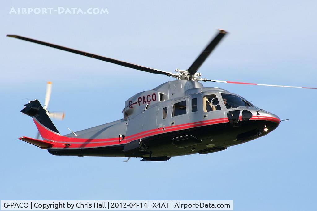 G-PACO, 2009 Sikorsky S-76C C/N 760782, Ferrying racegoers into Aintree for the 2012 Grand National