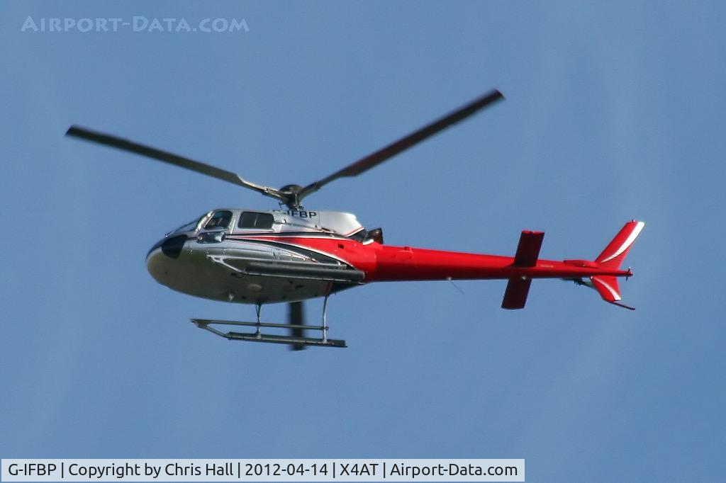 G-IFBP, 2002 Eurocopter AS-350B-2 Ecureuil Ecureuil C/N 9051, Ferrying racegoers into Aintree for the 2012 Grand National