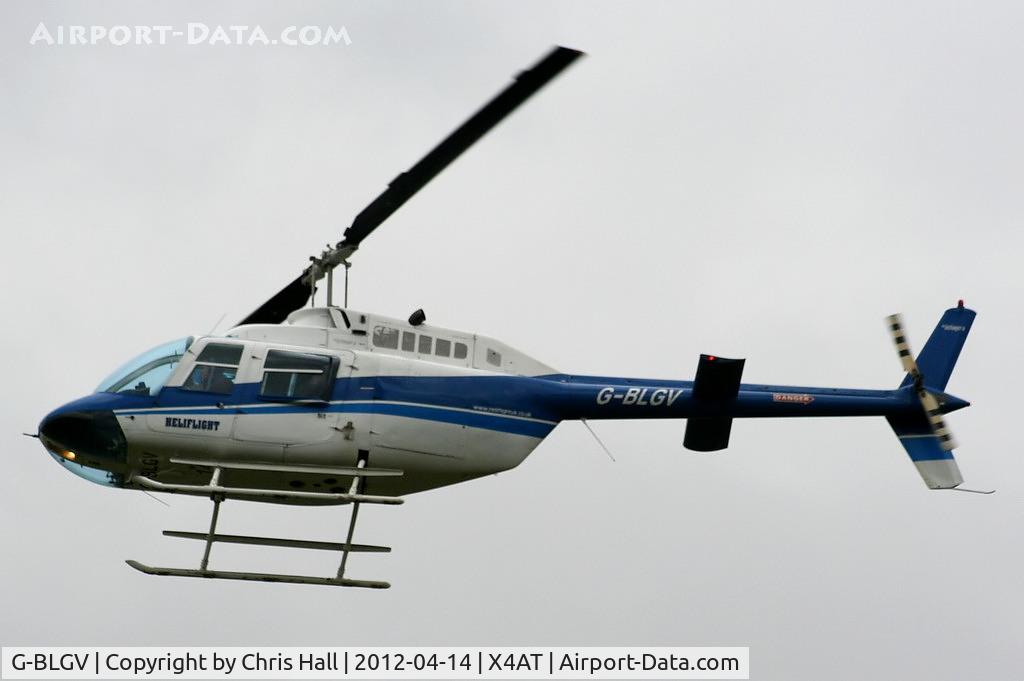 G-BLGV, 1973 Bell 206B JetRanger II C/N 982, Ferrying racegoers into Aintree for the 2012 Grand National