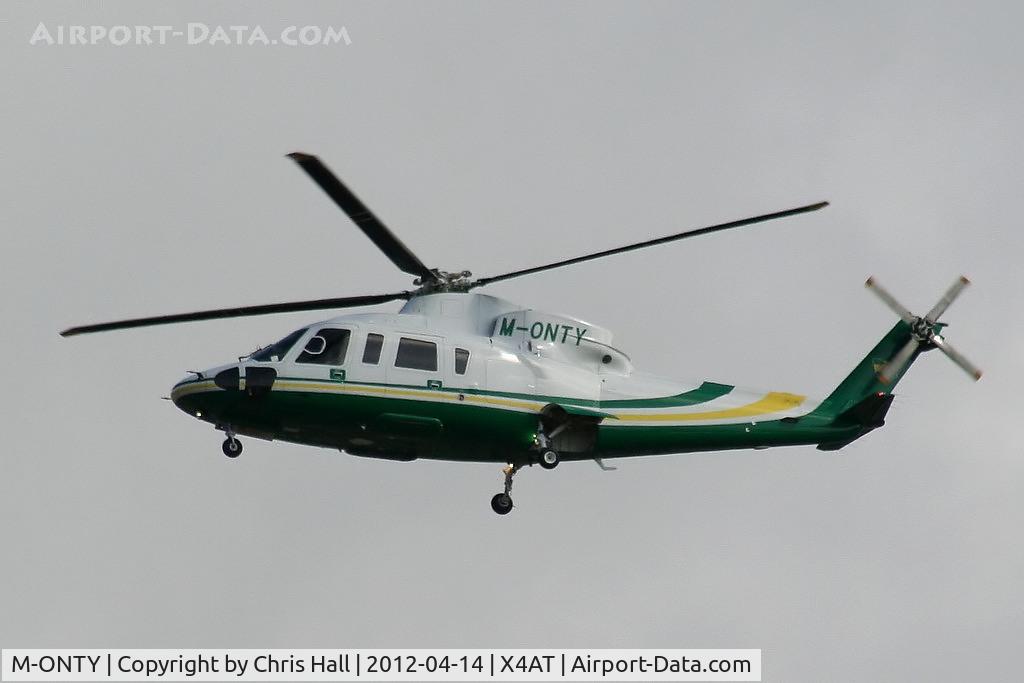 M-ONTY, 2007 Sikorsky S-76C C/N 760696, Ferrying racegoers into Aintree for the 2012 Grand National