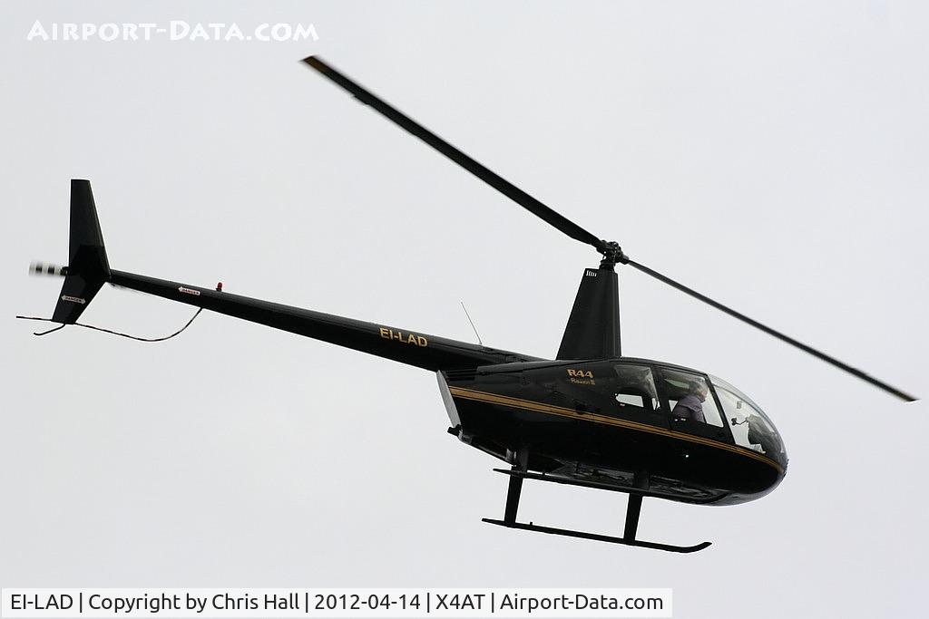 EI-LAD, 2005 Robinson R44 Raven II C/N 10779, Ferrying racegoers into Aintree for the 2012 Grand National