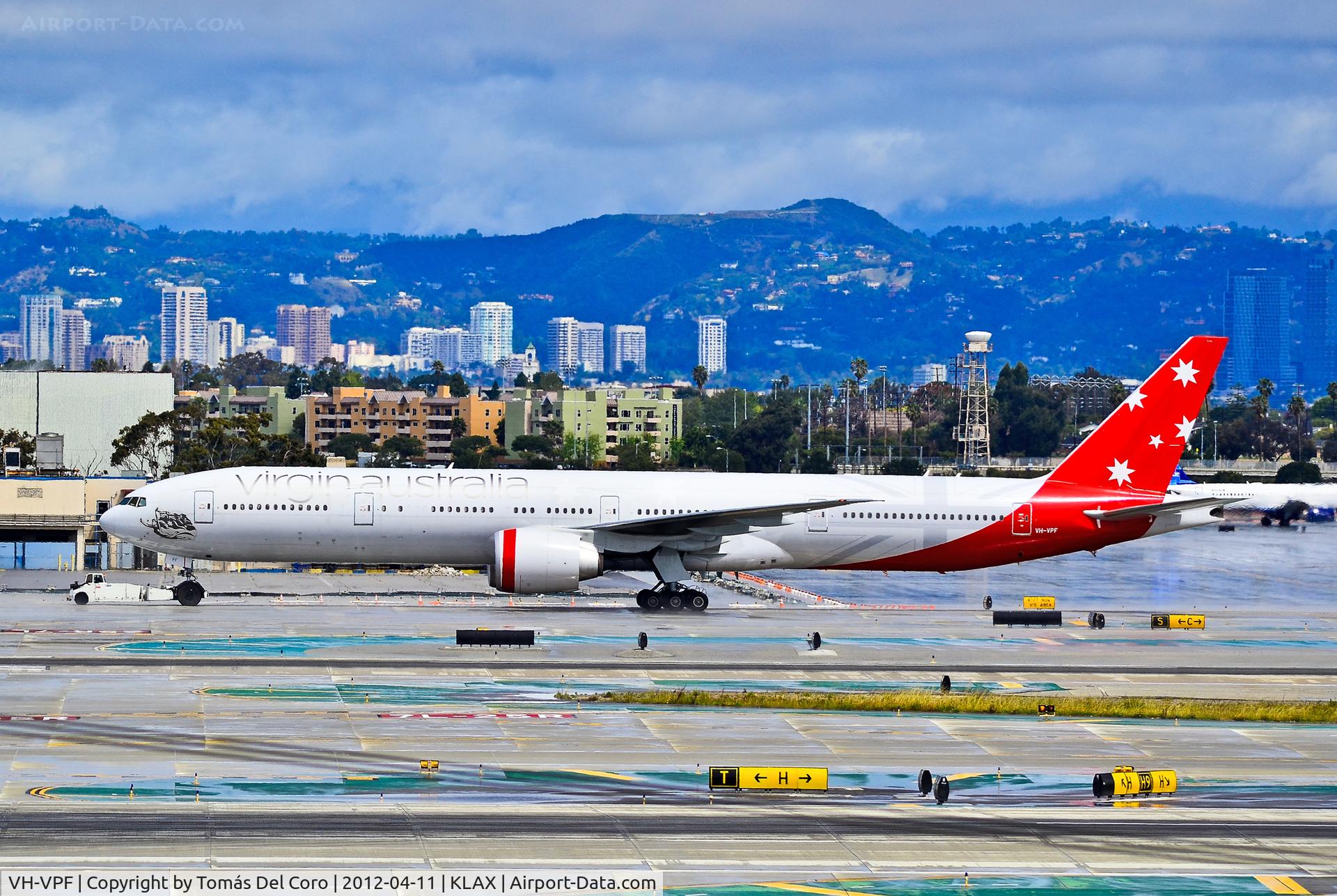 VH-VPF, 2009 Boeing 777-3ZG/ER C/N 37940, VH-VPF Virgin Australia Airlines Boeing 777-3ZG/ER (cn 37940/801)

Los Angeles International Airport (IATA: LAX, ICAO: KLAX, FAA LID: LAX)
TDelCoro
April 11, 2012