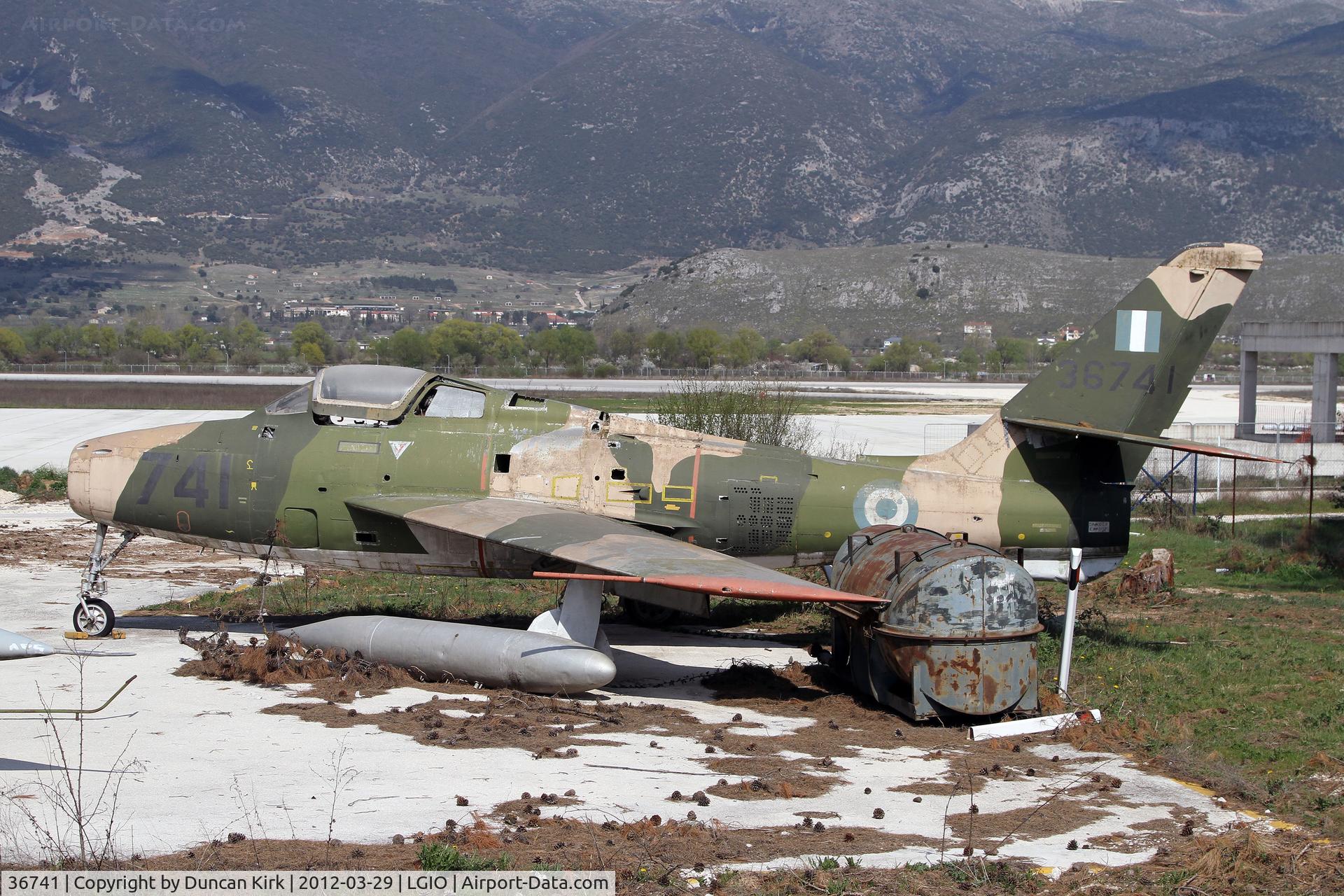 36741, 1953 Republic F-84F Thunderstreak C/N Not found (53-6741/36741), Dumped at Ioannina, Greece