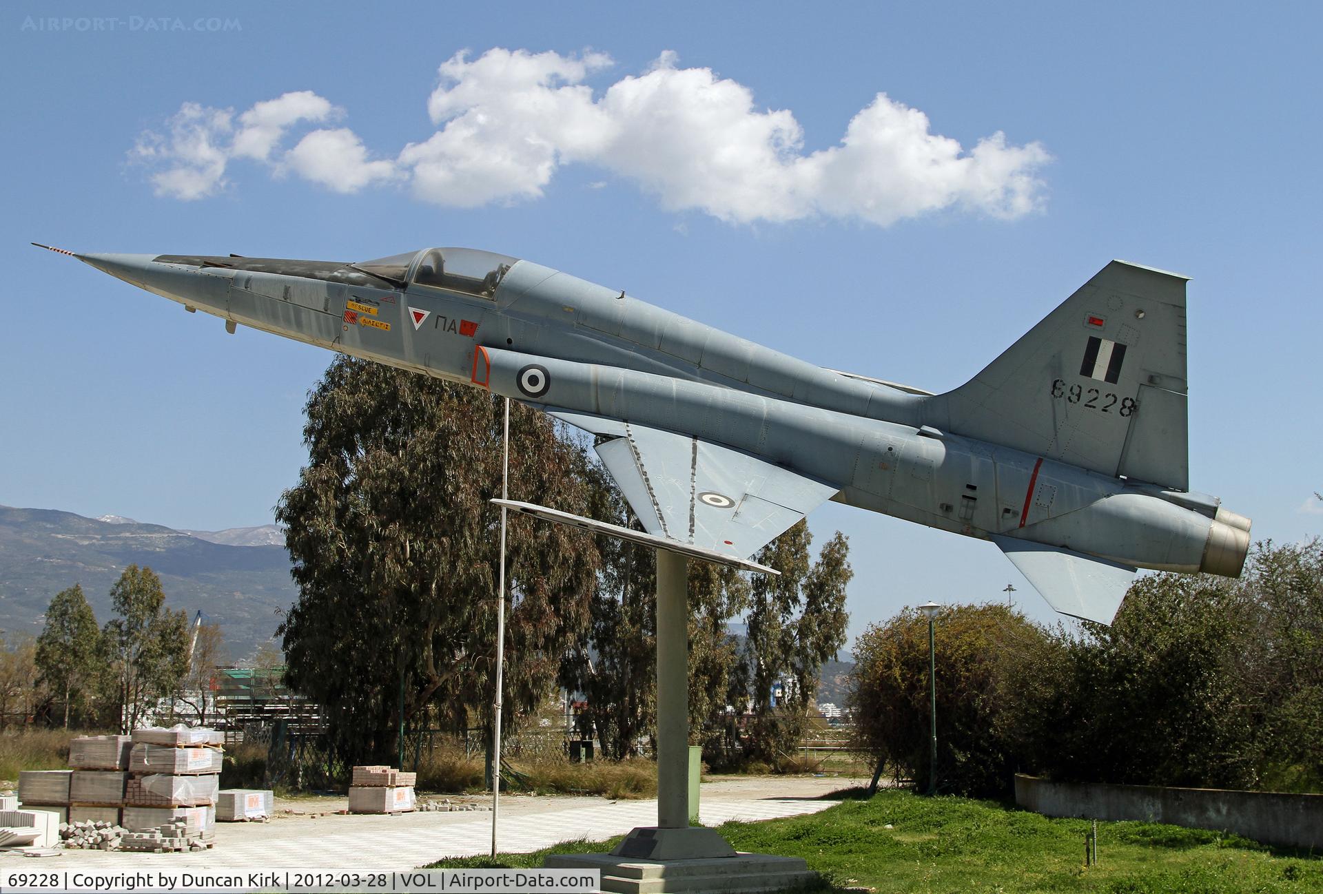 69228, 1966 Northrop F-5A Freedom Fighter C/N N.7051, Displayed in down town Volos, Greece