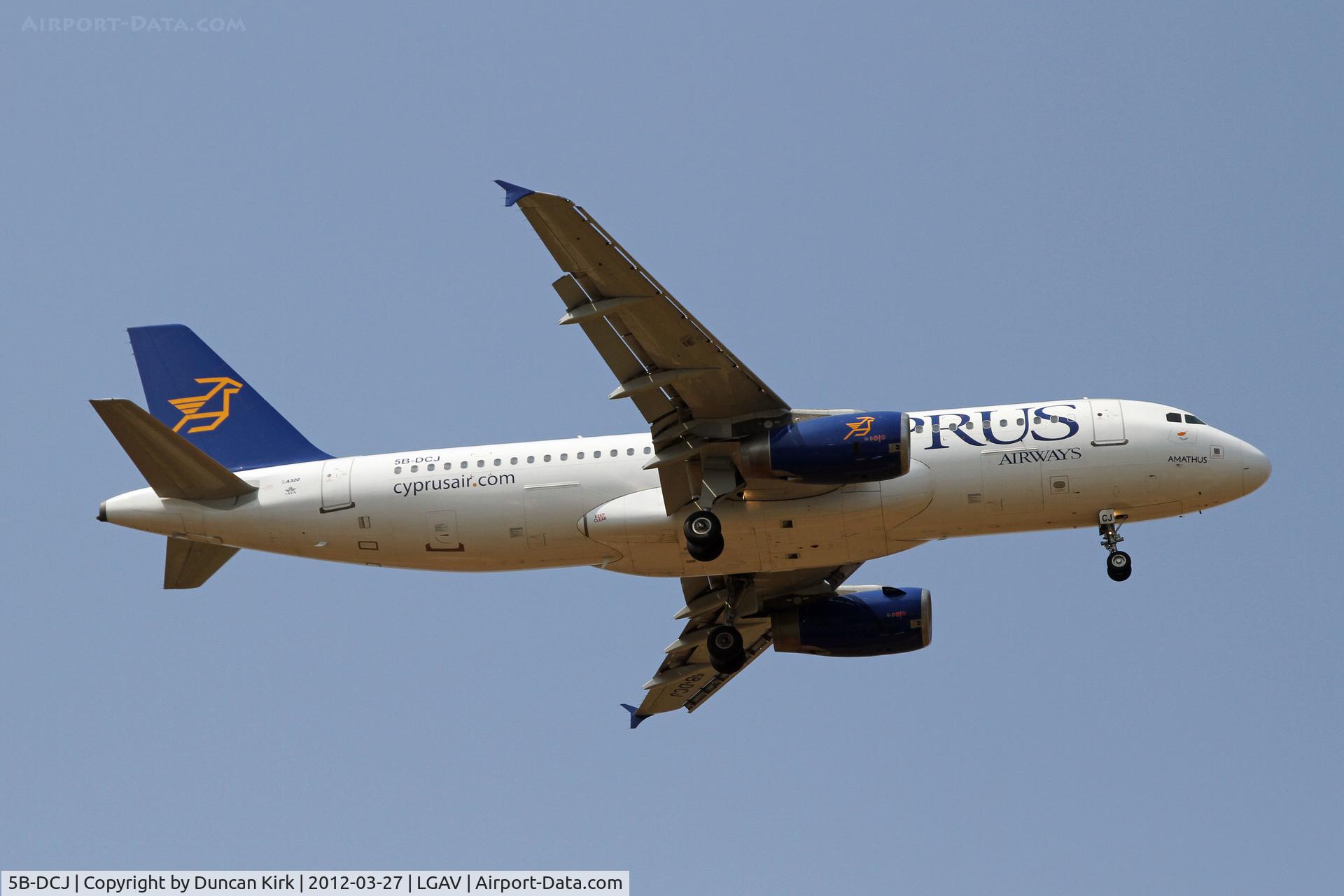 5B-DCJ, 2004 Airbus A320-232 C/N 2108, Finals for Athens