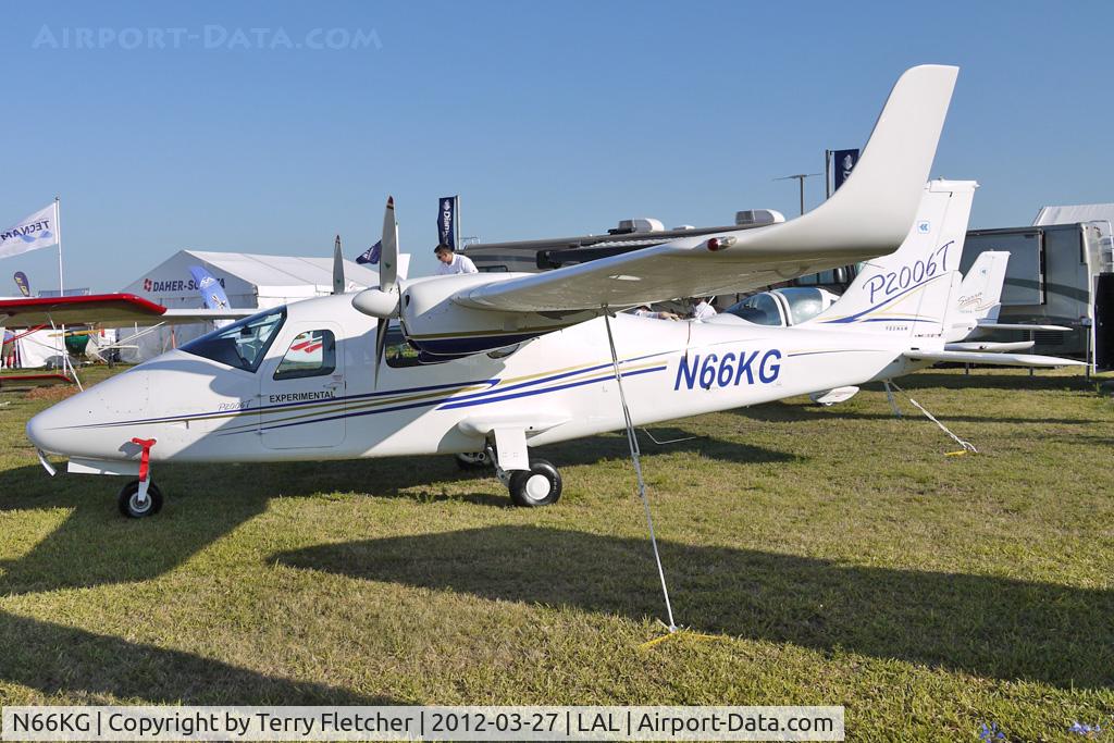 N66KG, 2009 Tecnam P-2006T C/N 006, Static exhibit at 2012 Sun N Fun
