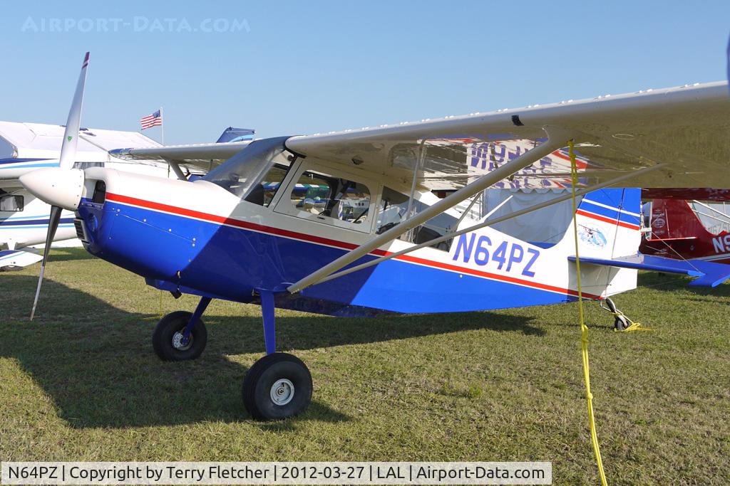 N64PZ, 2012 American Champion 8GCBC Scout C/N 548-2012, Static exhibit at 2012 Sun N Fun