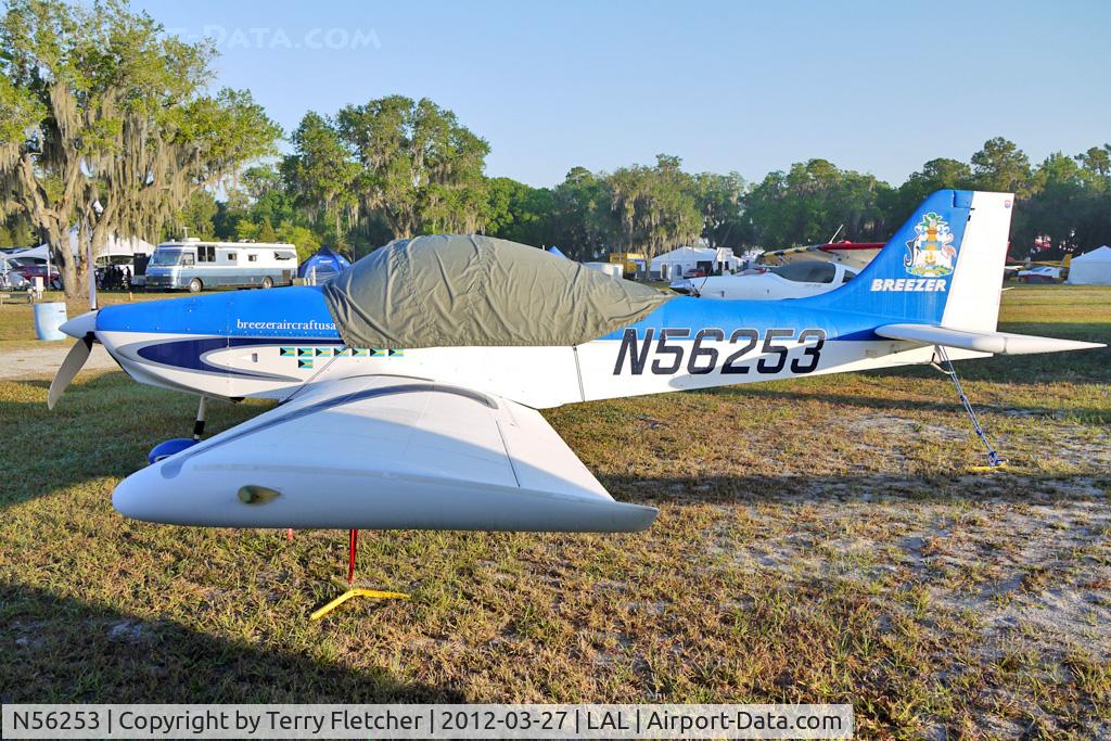 N56253, 2007 Breezer Light Sport Aircraft C/N 005LSA, Static exhibit at 2012 Sun N Fun