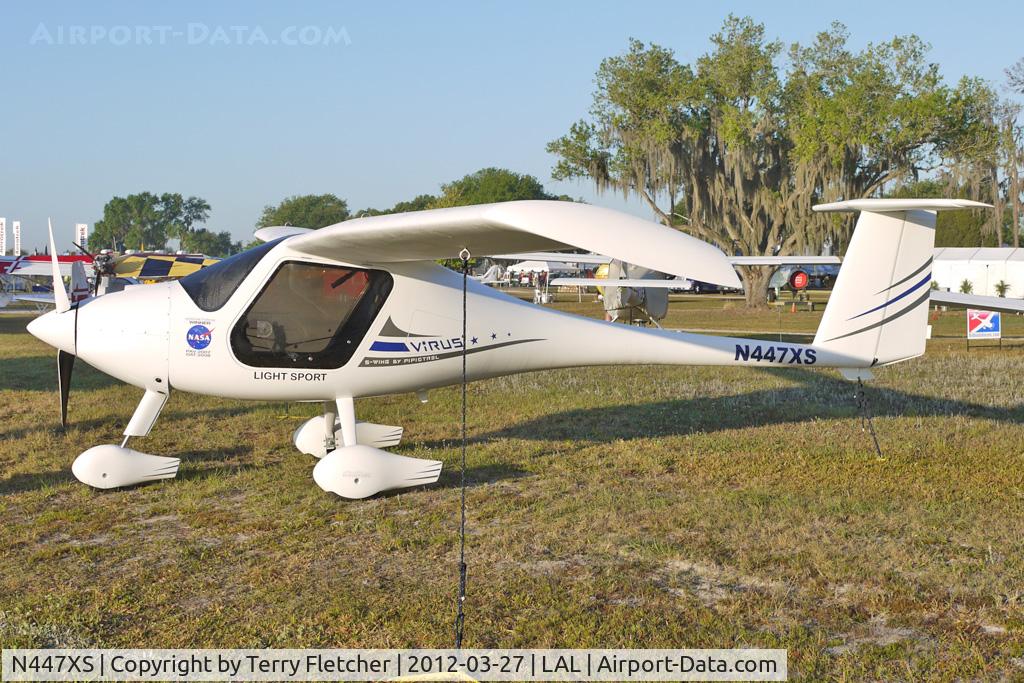 N447XS, Pipistrel Virus SW C/N 383 VSW 100 LSA, Static exhibit at 2012 Sun N Fun