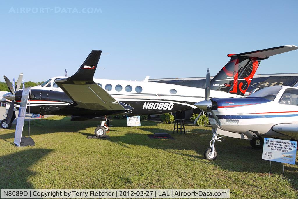 N8089D, 2012 Hawker Beechcraft 350i Super King Air (B300) C/N FL-789, Static Exhibit at 2012 Sun n Fun