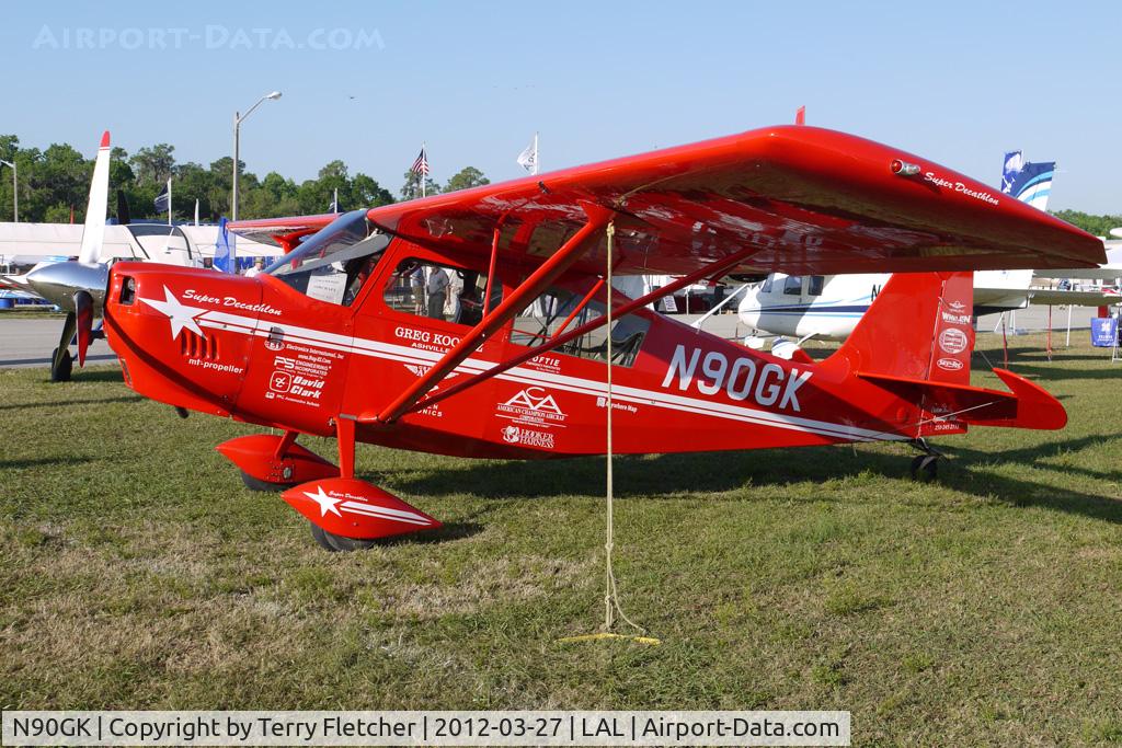 N90GK, American Champion 8KCAB Decathlon C/N 1092-2009, Static Exhibit at 2012 Sun n Fun