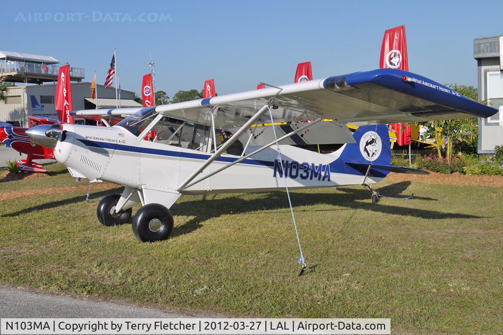 N103MA, 2010 Aviat A-1C-180 Husky C/N 3085, Static Exhibit at 2012 Sun n Fun