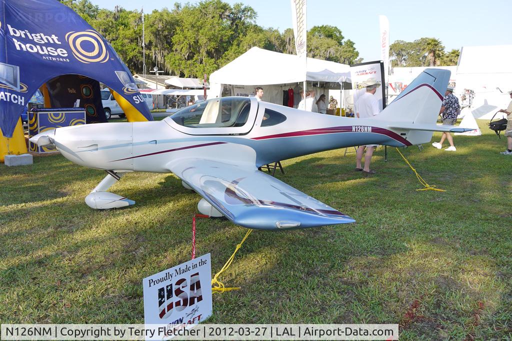 N126NM, 2010 Arion Lightning LS-1 C/N 001987, Static exhibit at 2012 Sun N Fun