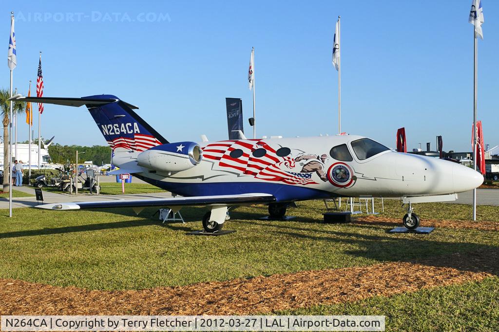 N264CA, Cessna 510 Citation Mustang C/N 510-0381, Static exhibit at 2012 Sun N Fun
