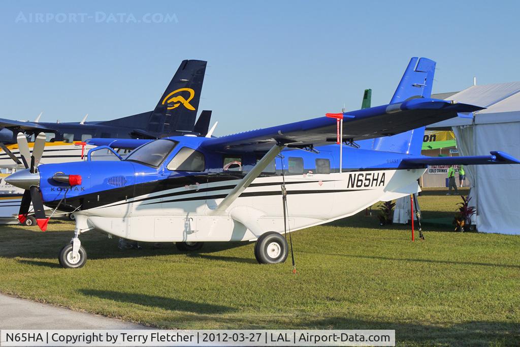 N65HA, 2012 Quest Kodiak 100 C/N 100-0065, Static exhibit at 2012 Sun N Fun