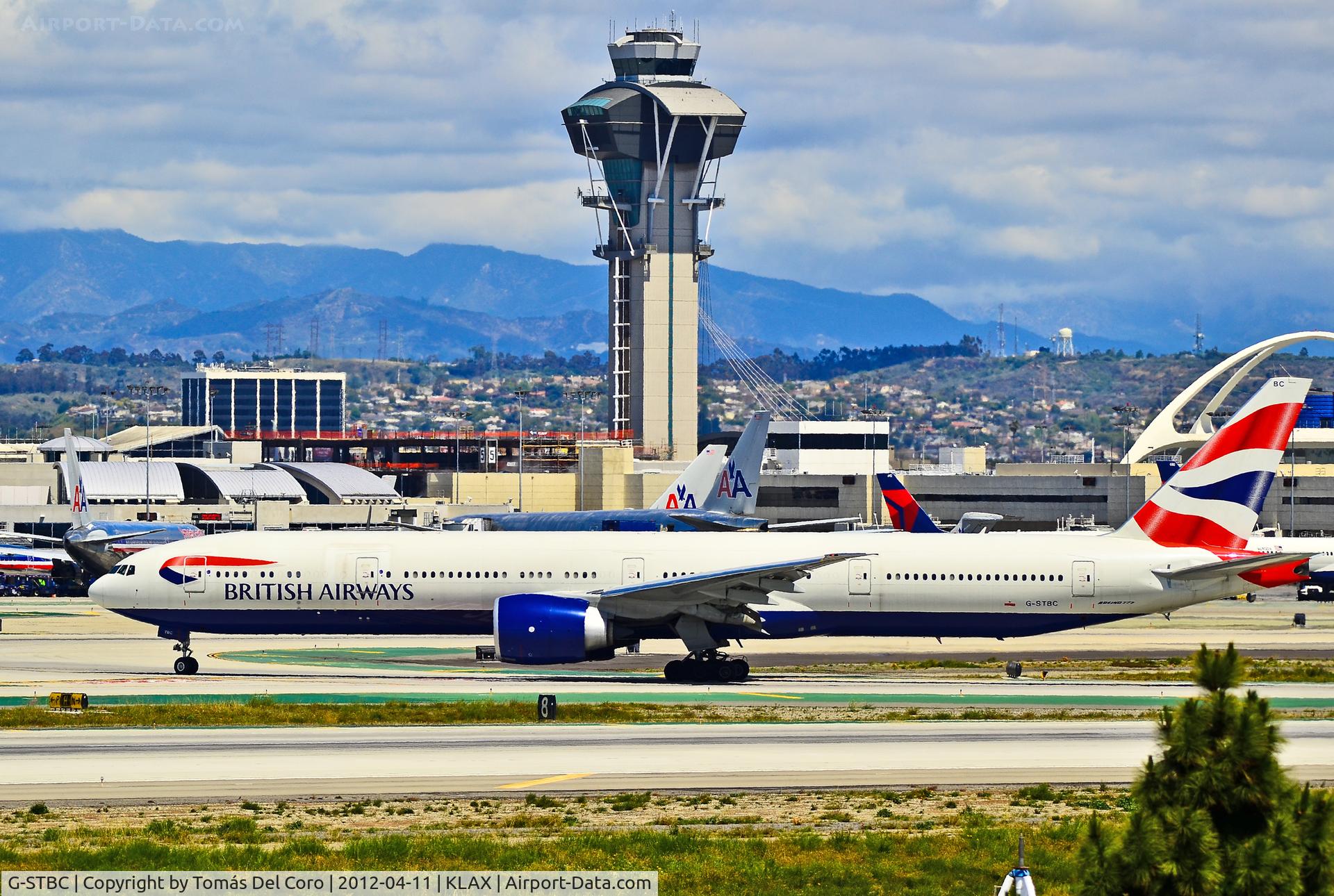 G-STBC, 2010 Boeing 777-36N/ER C/N 38287, G-STBC British Airways Boeing 777-36N/ER (cn 38287/901)

Los Angeles International Airport (IATA: LAX, ICAO: KLAX, FAA LID: LAX)
TDelCoro
April 11, 2012