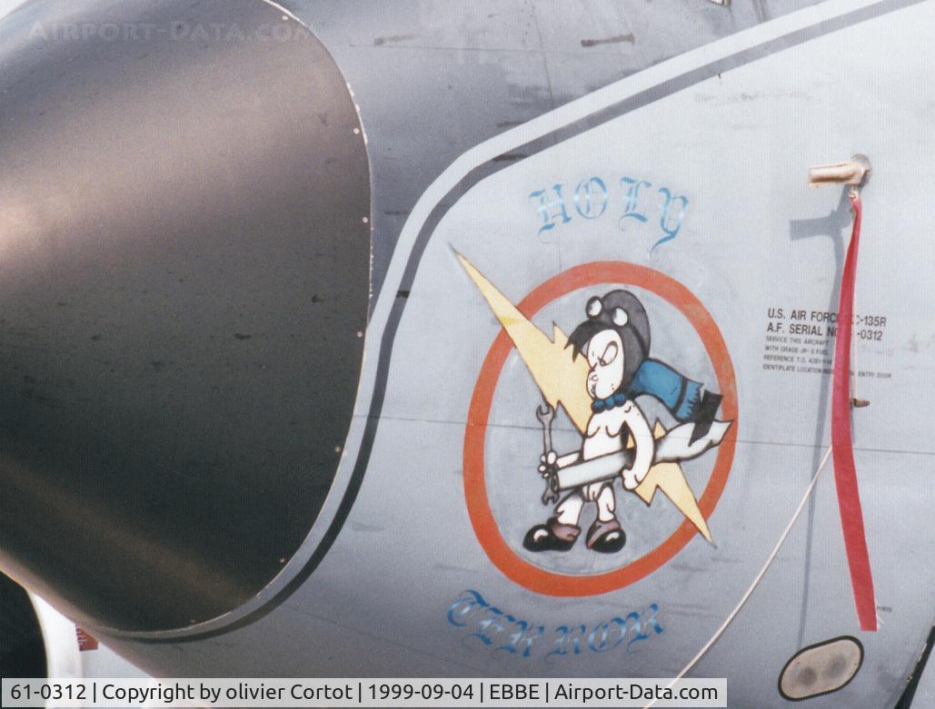61-0312, 1961 Boeing KC-135R Stratotanker C/N 18219, nose art close-up