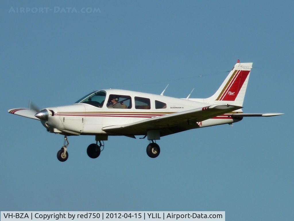 VH-BZA, 1978 Piper PA-28-161 C/N 28-7916038, Warrior VH-BZA on final at Lilydale