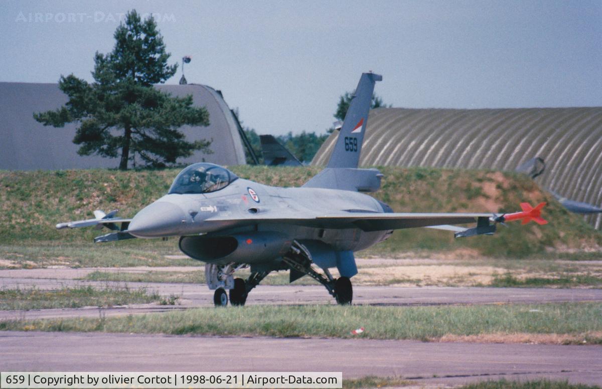 659, 1980 General Dynamics F-16AM Fighting Falcon C/N 6K-31, Nancy French AFB