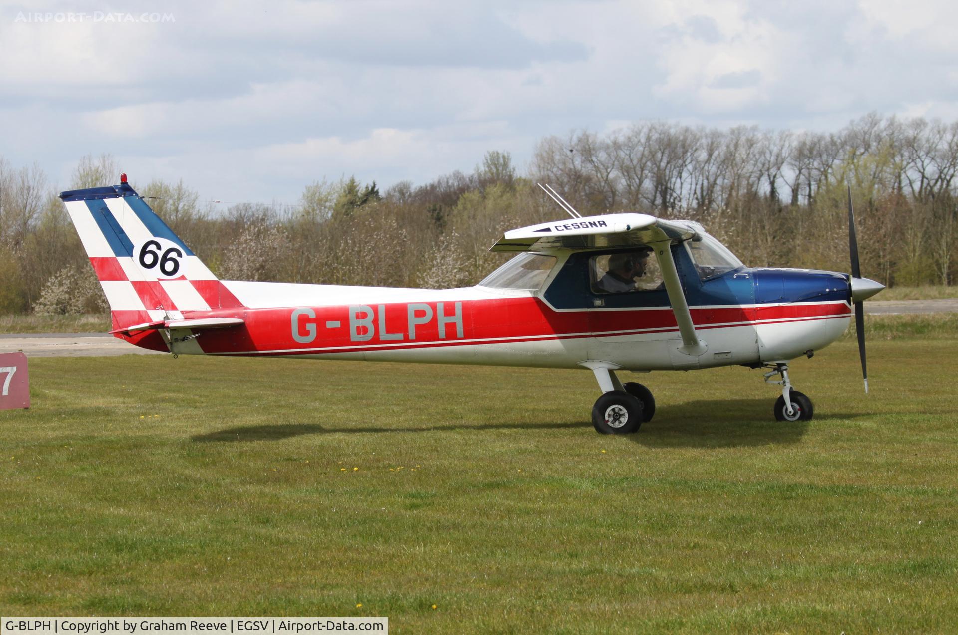 G-BLPH, 1974 Reims FRA150L Aerobat C/N 0239, Just landed.