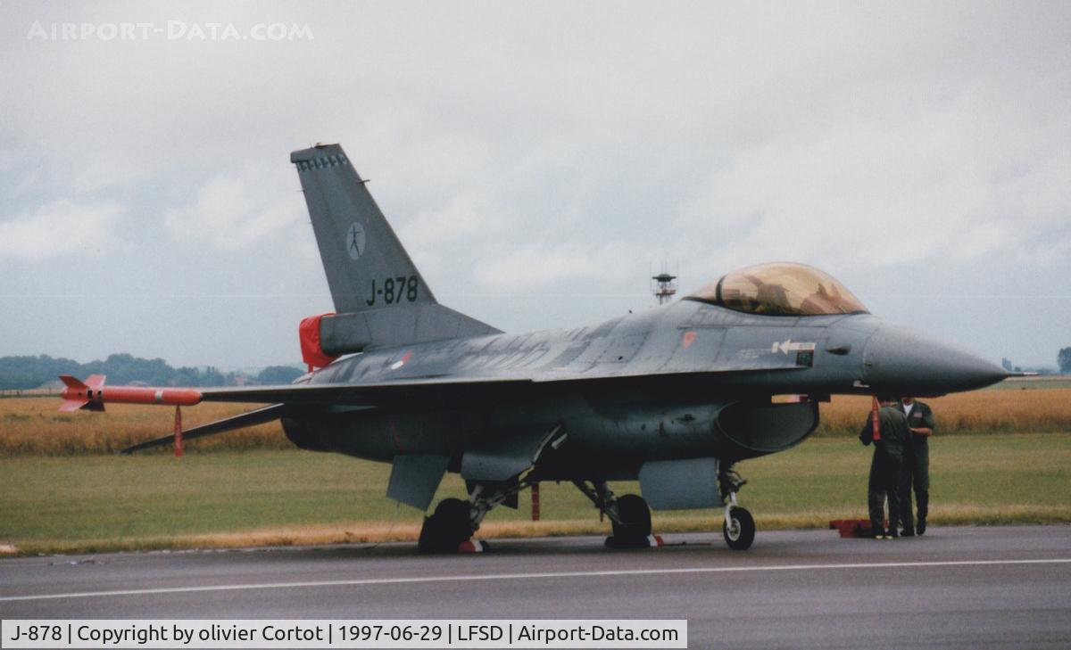 J-878, 1985 General Dynamics F-16AM Fighting Falcon C/N 6D-95, Dijon airshow 1997