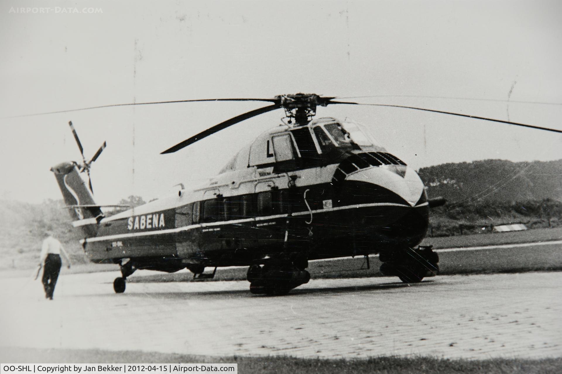 OO-SHL, 1956 Sikorsky S-58C C/N 58-388, Picture with Agfa Clack 1960 Heliport Eindhoven