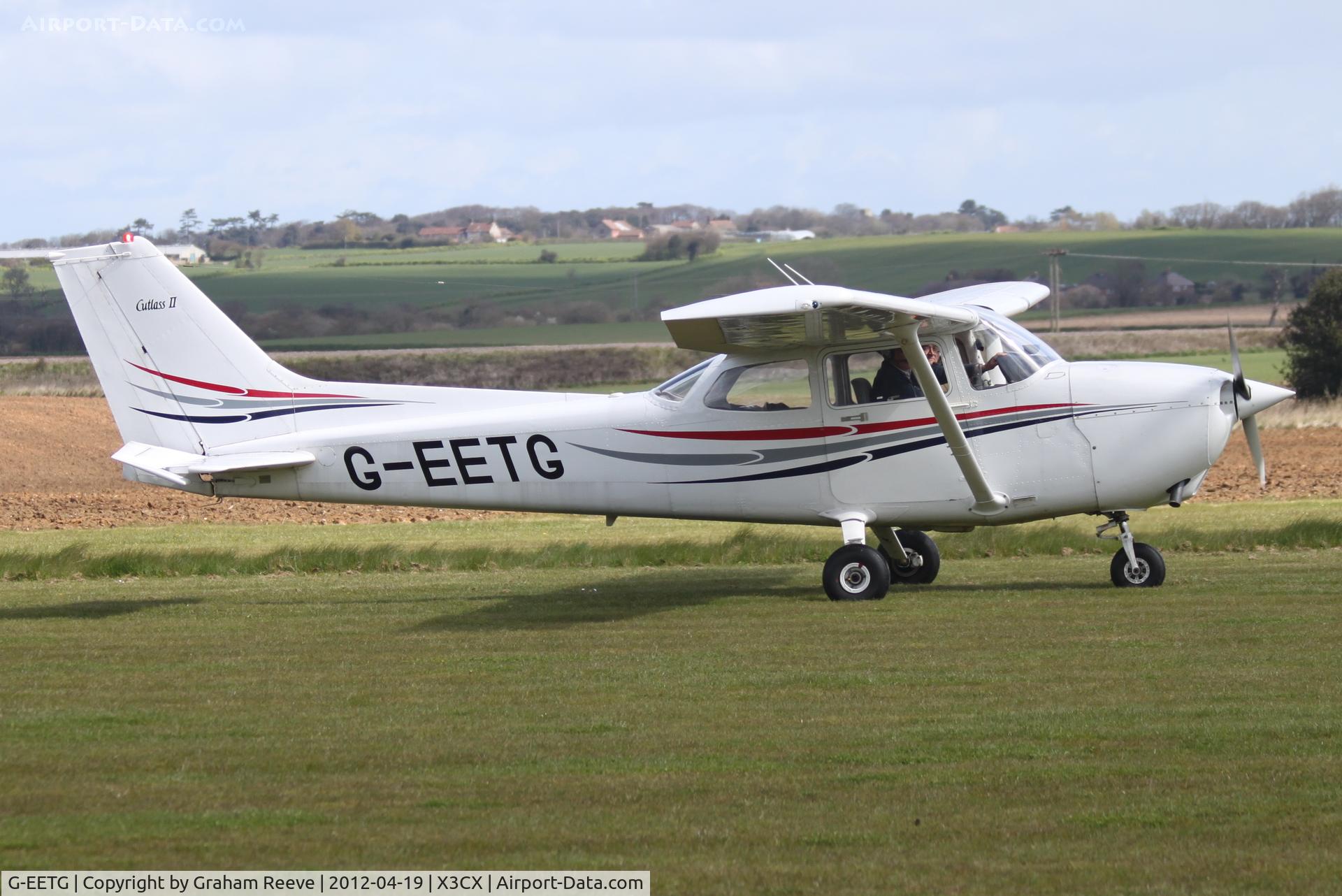 G-EETG, 1983 Cessna 172Q Cutlass Cutlass C/N 17275928, Just landed.
